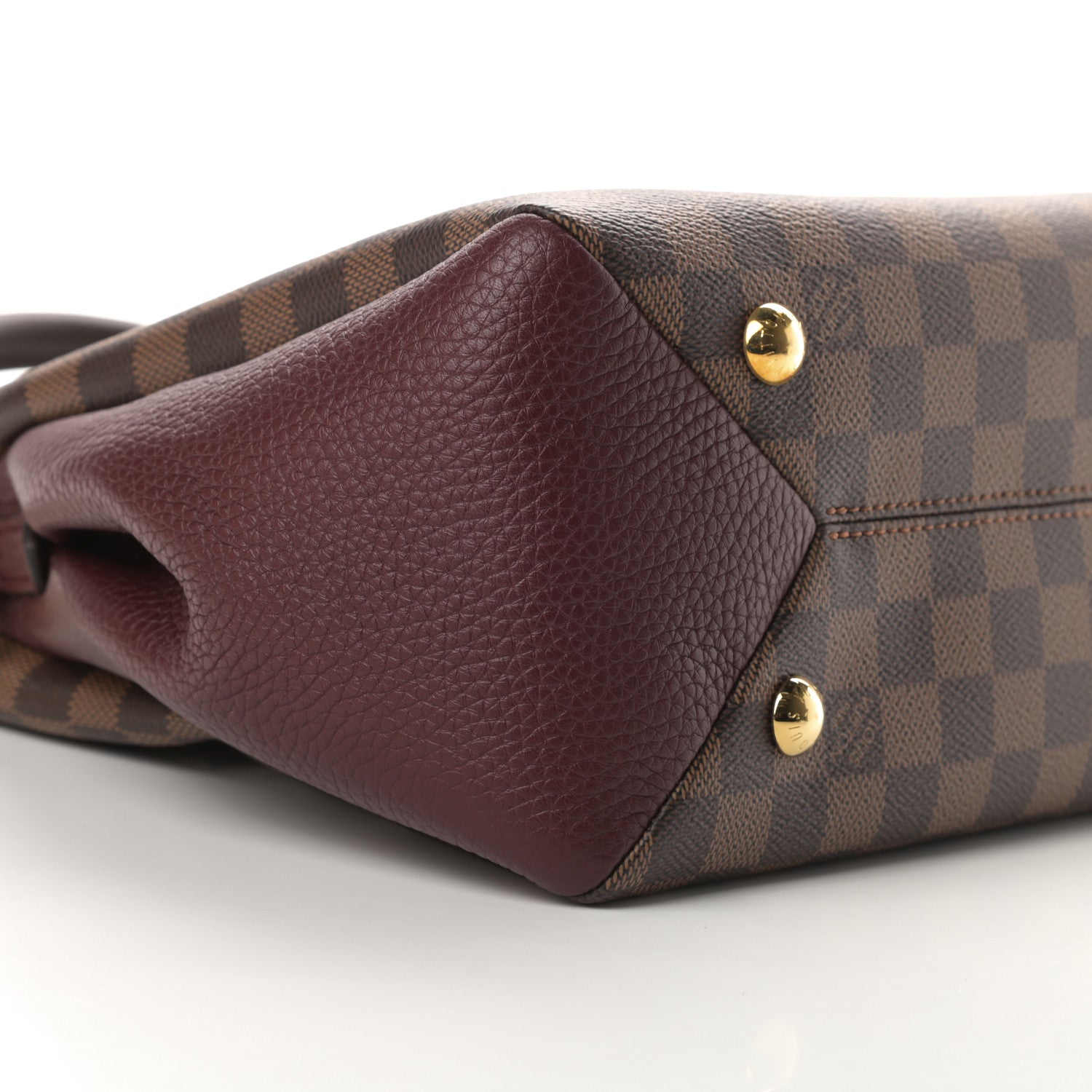 Louis Vuitton Damier Ebene Cuir Taurillon Brittany Bordeaux 9 of 11