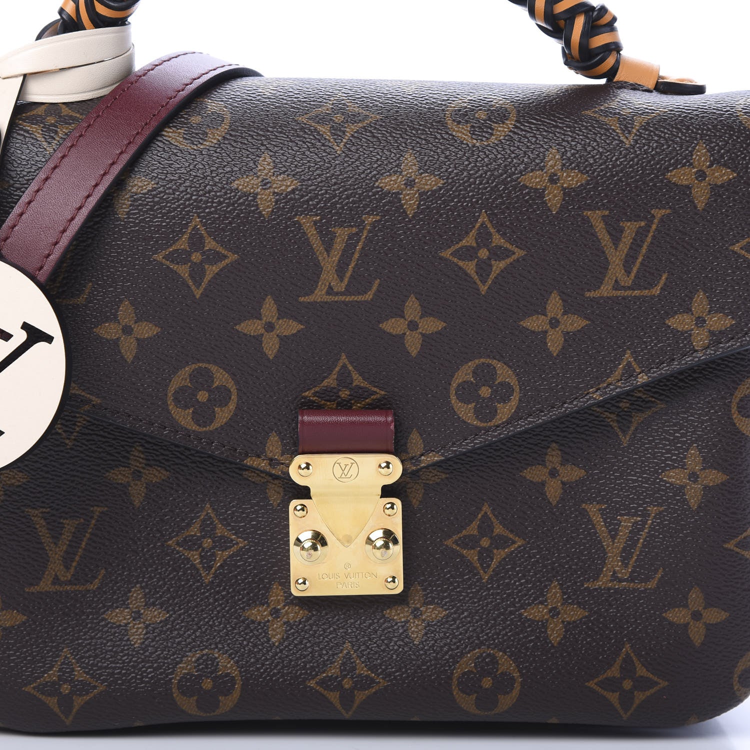 Louis Vuitton Monogram Braided Pochette Metis Safran 9 of 10