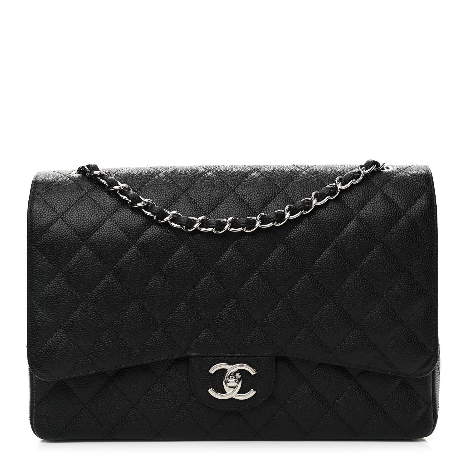 Chanel Caviar Quilted Maxi Double Flap Black 1 of 9