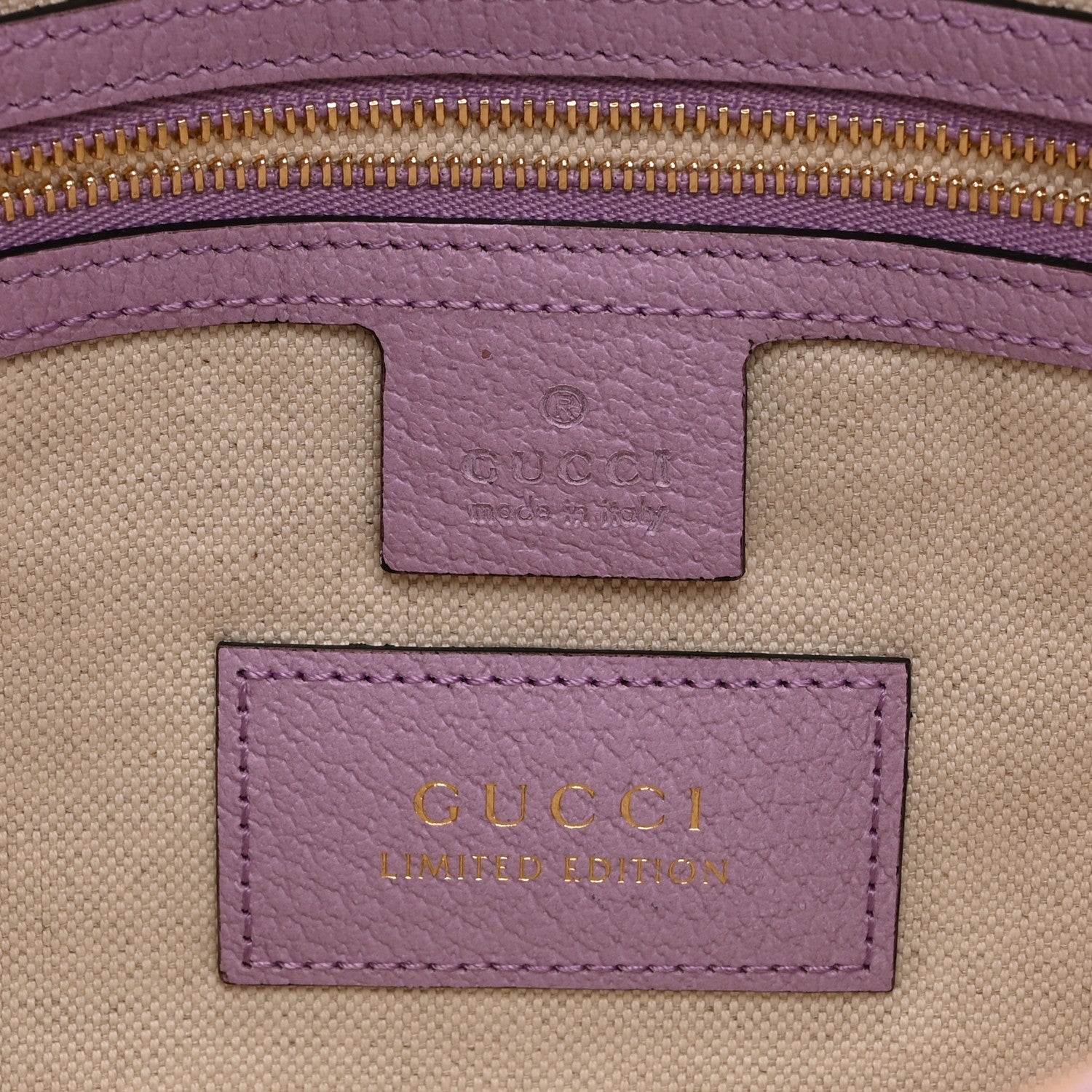 Gucci Canvas Flora Medium Jackie Hobo Lilac 6 of 11