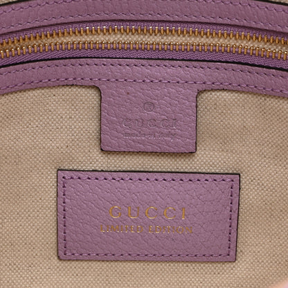 Gucci Canvas Flora Medium Jackie Hobo Lilac 6 of 11