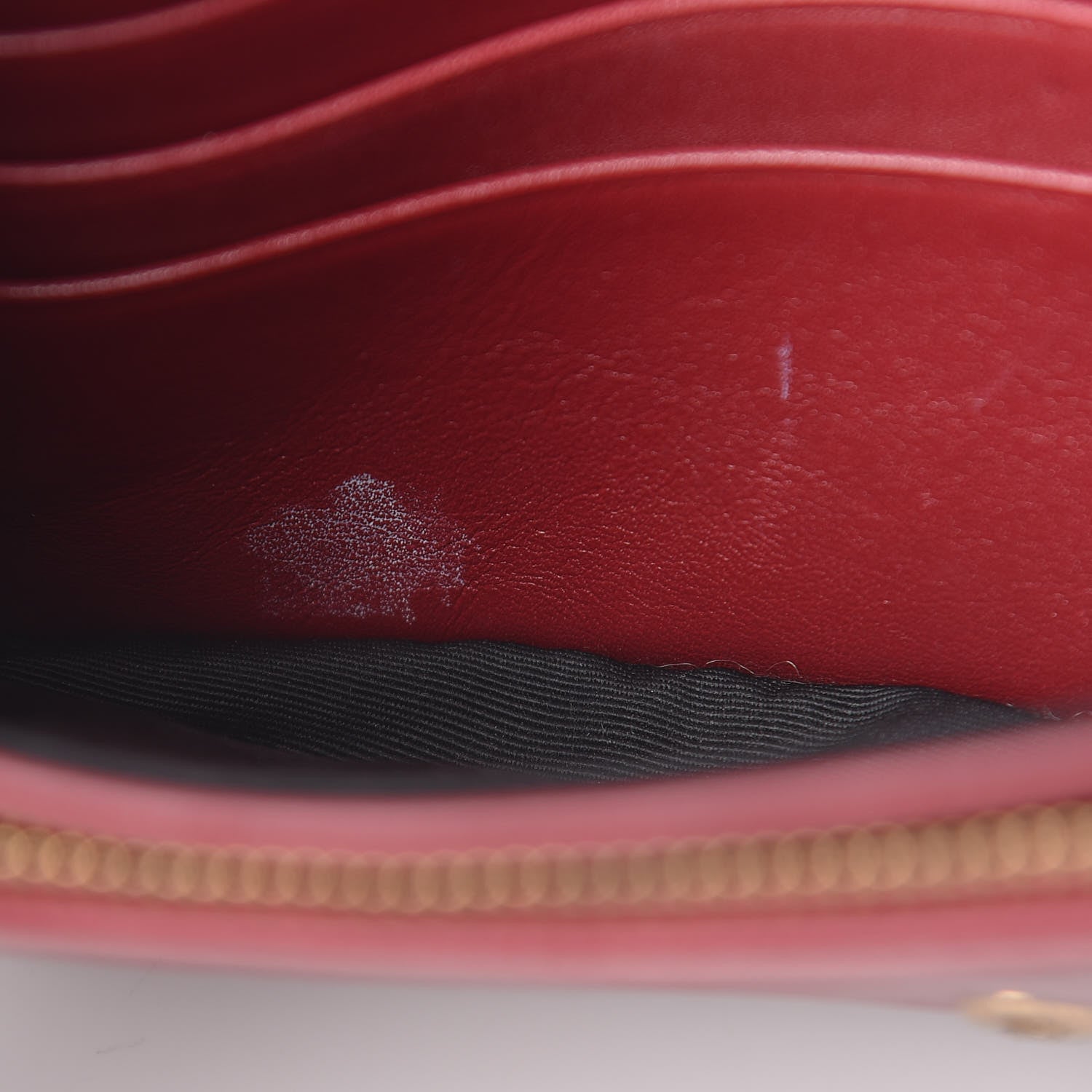 Marc Jacobs Lambskin Matelasse Double J Wallet On Chain Red 13 of 16