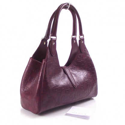 Gucci Leather Embossed Glam Bardot Tote 3 of 8
