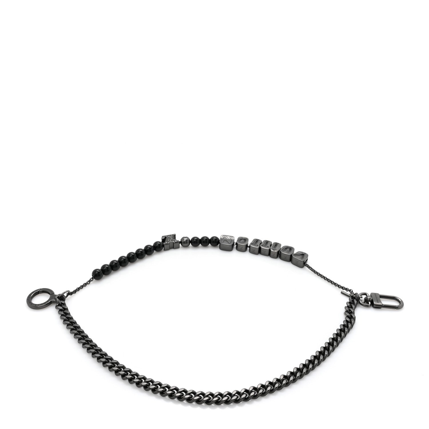 Louis Vuitton Ruthenium Vuitton Chain Belt 2 of 6