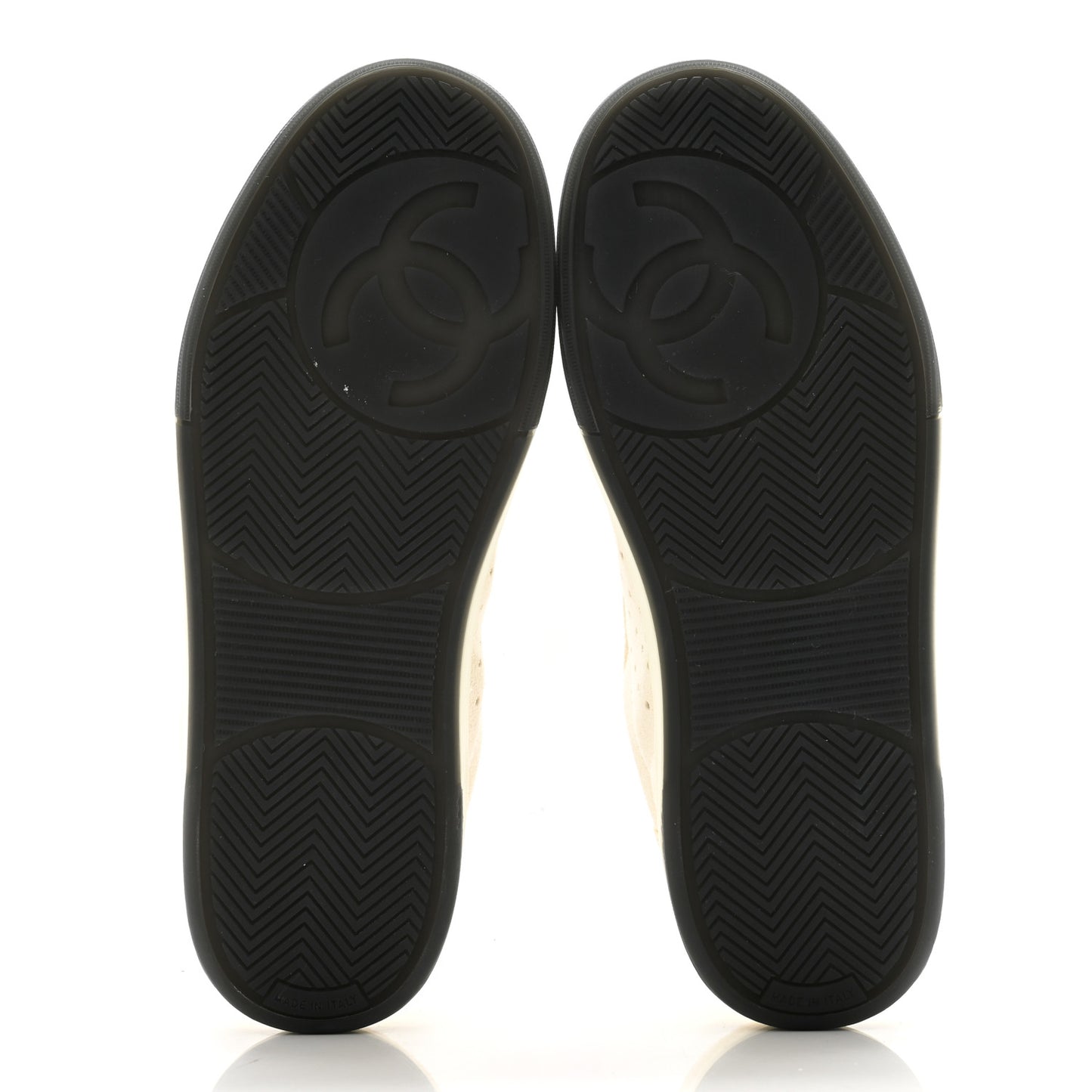 Suede Calfskin Logo Sneakers 38.5 Black White