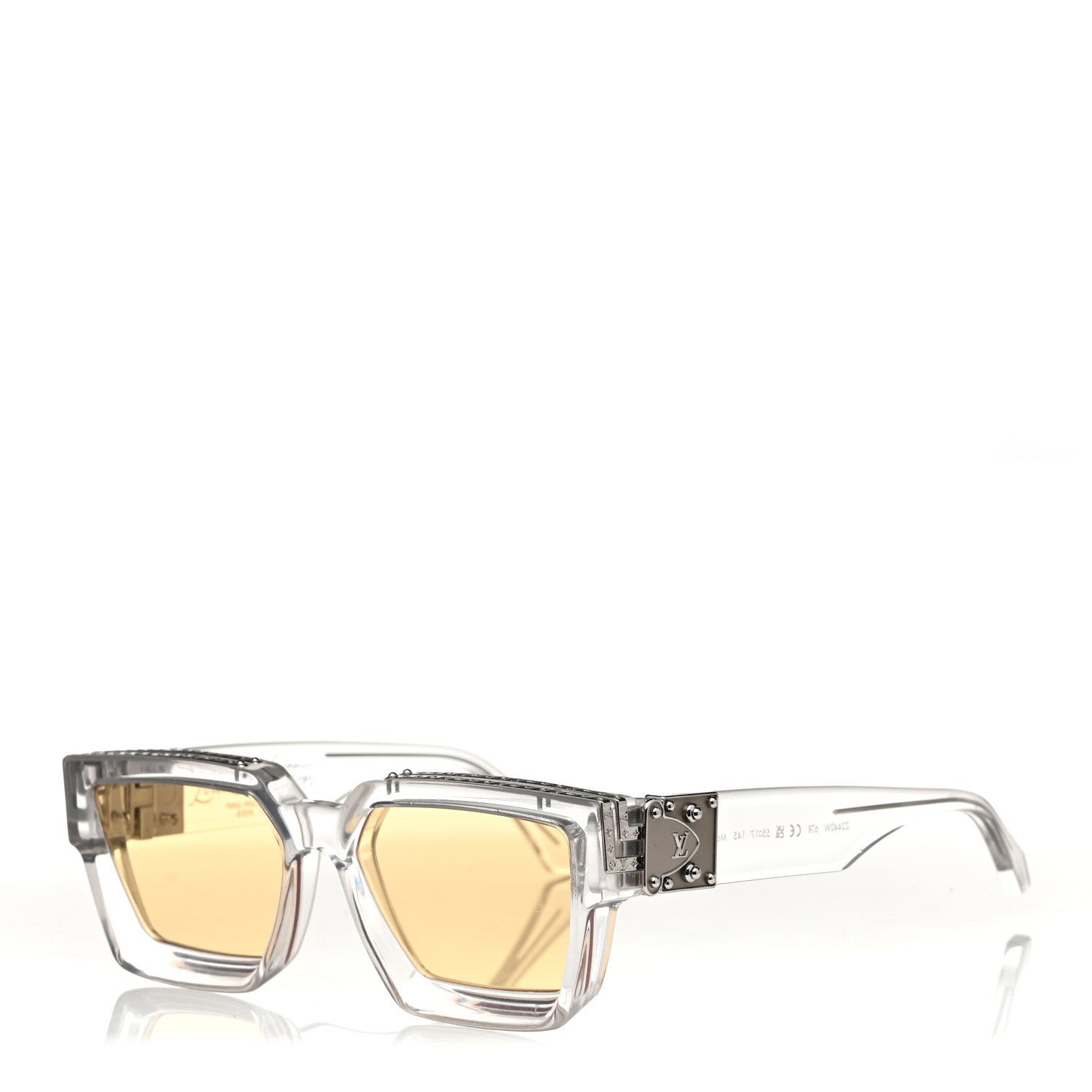 Louis Vuitton Acetate 1.1 Millionaires Z2440W Sunglasses Transparent Yellow 1 of 7