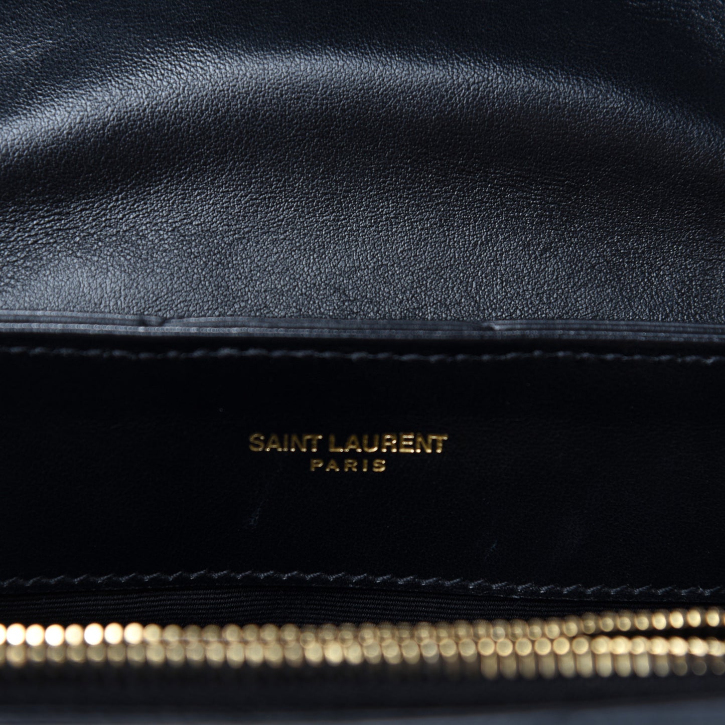 Calfskin Y Quilted Monogram Small Loulou Chain Satchel Black