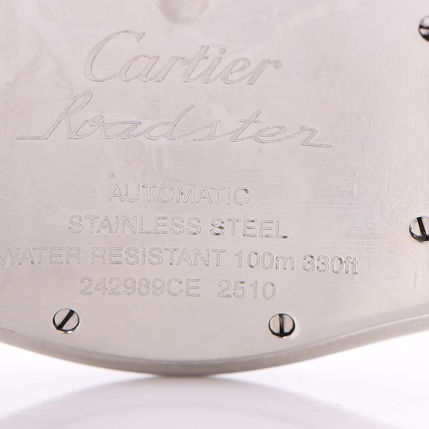 Cartier Stainless Steel 37mm Roadster Automatic Watch Black 7 of 9