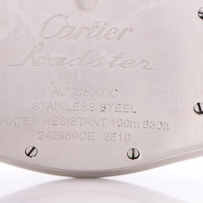 Cartier Stainless Steel 37mm Roadster Automatic Watch Black 7 of 9