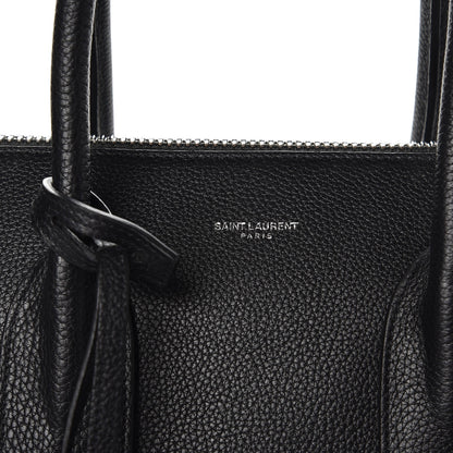 Saint Laurent Grained Calfskin Medium Souple Sac De Jour Duffle Black 8 of 8