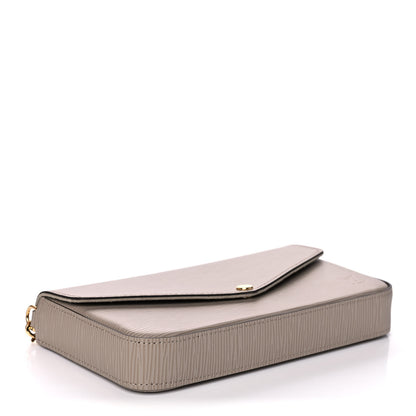 Louis Vuitton Epi Felicie Pochette Chain Wallet Galet 5 of 14