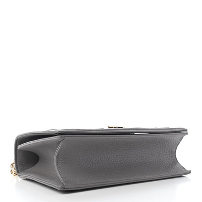 Christian Dior Grained Calfskin Medium Diorama Flap Bag Grey 3 of 8