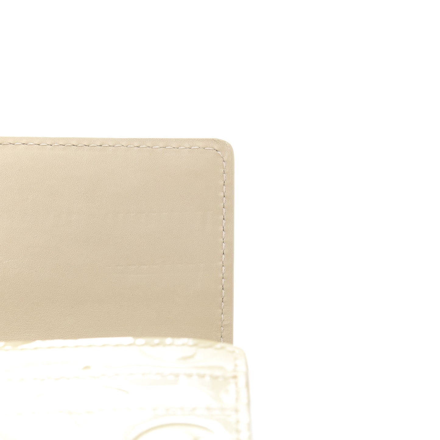 Vernis Sarah Wallet Blanc Corail