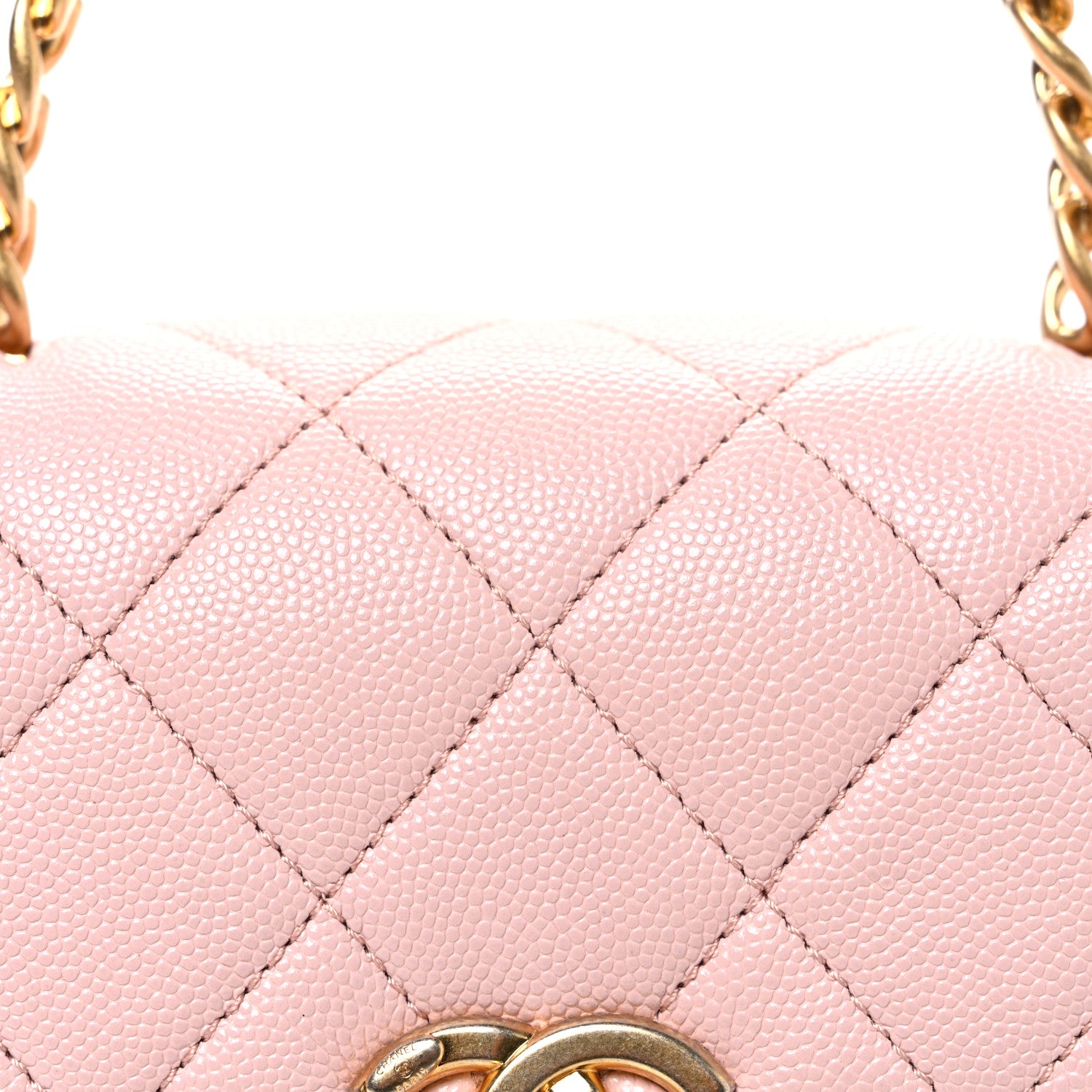 Chanel Caviar Quilted Small Carry Me Top Handle Flap Pink 8 of 10