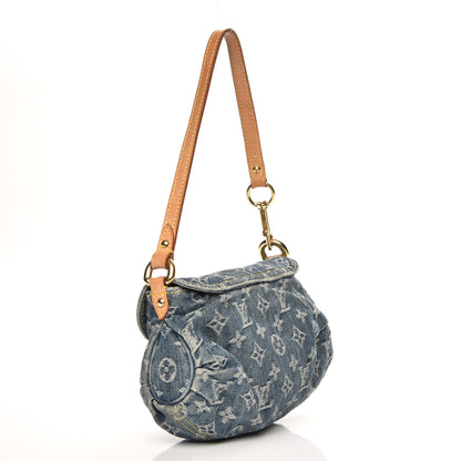 Louis Vuitton Monogram Denim Mini Pleaty Blue 3 of 8