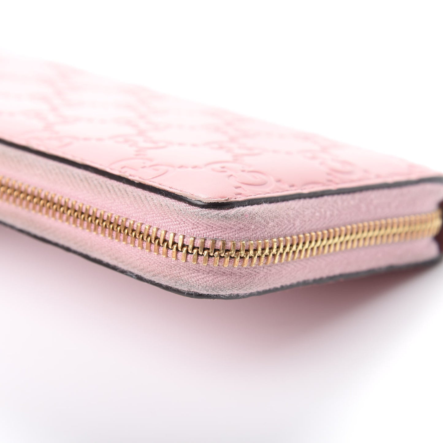 Guccissima Zip Around Wallet Pink