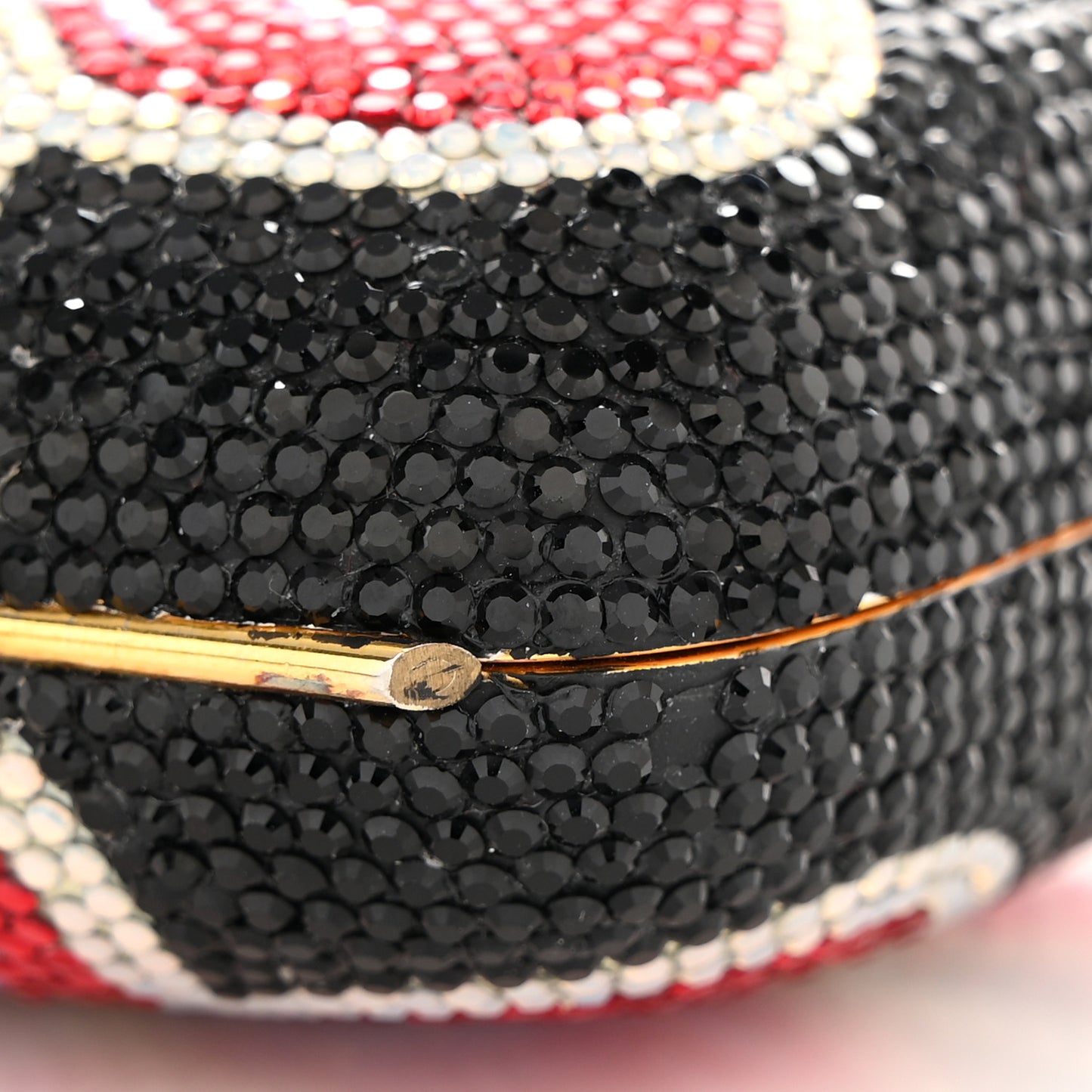 Swarovski Crystal Floral Miniaudiere Clutch