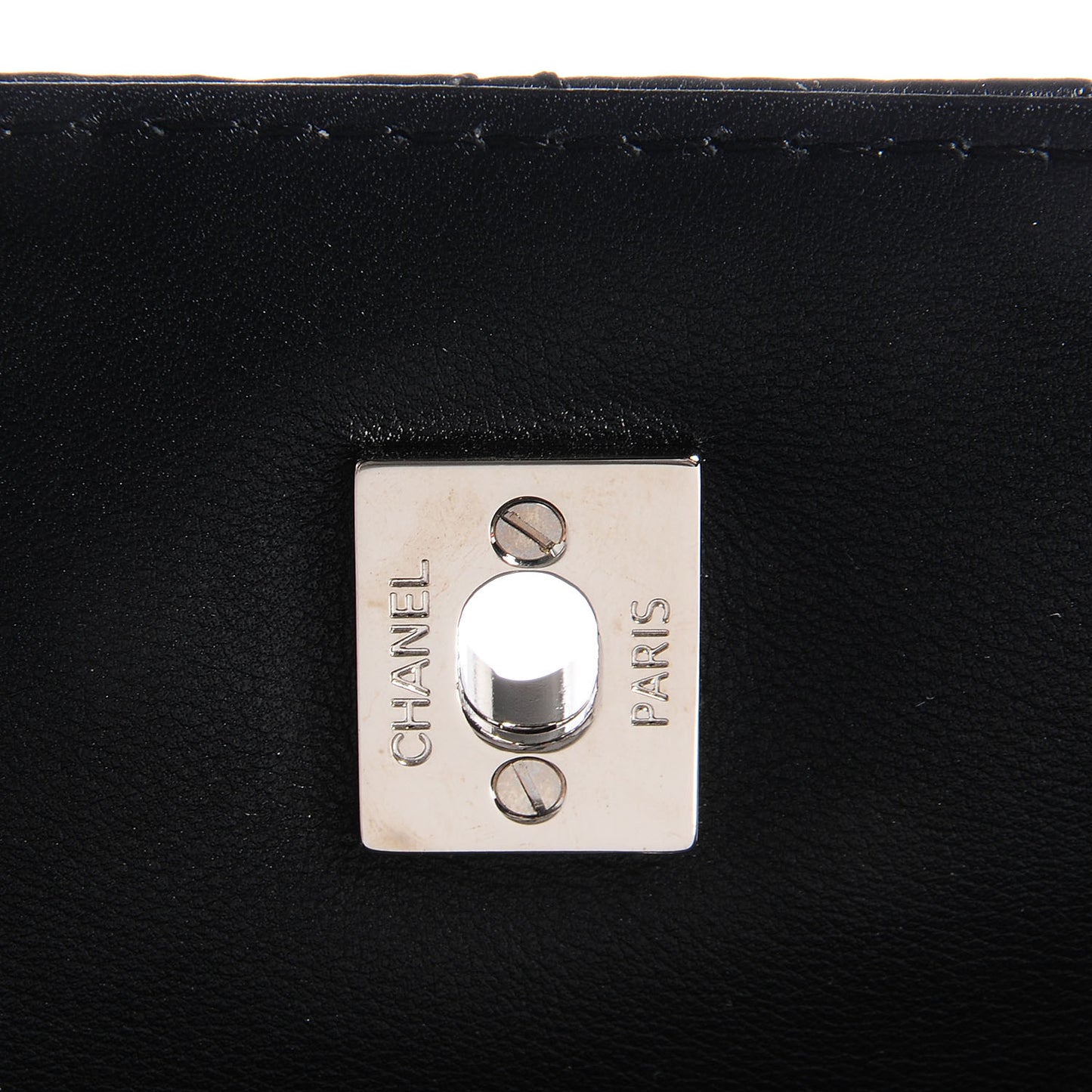 Calfskin Quilted In the Business Flap Bag Black