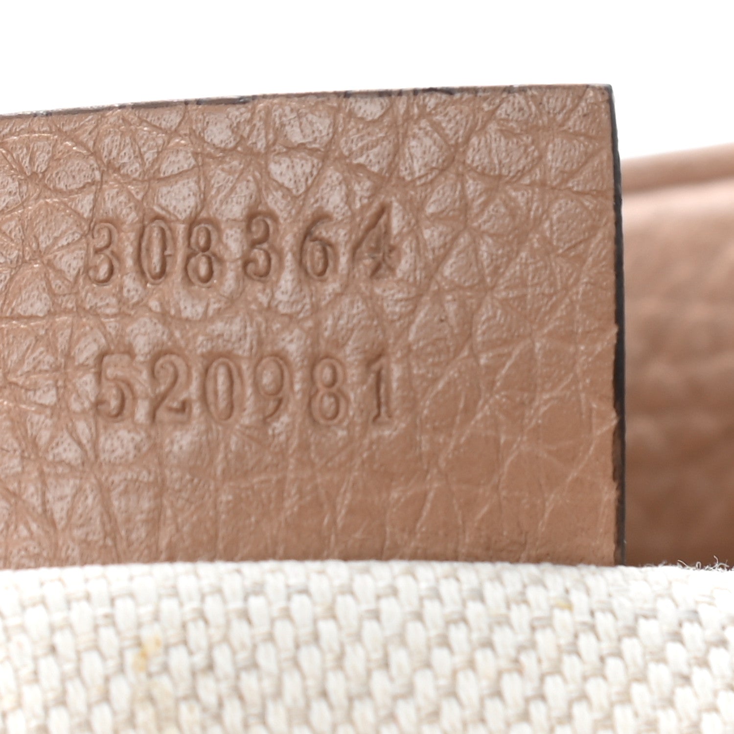 Gucci Pebbled Calfskin Small Soho Disco Bag Rose Beige 7 of 9