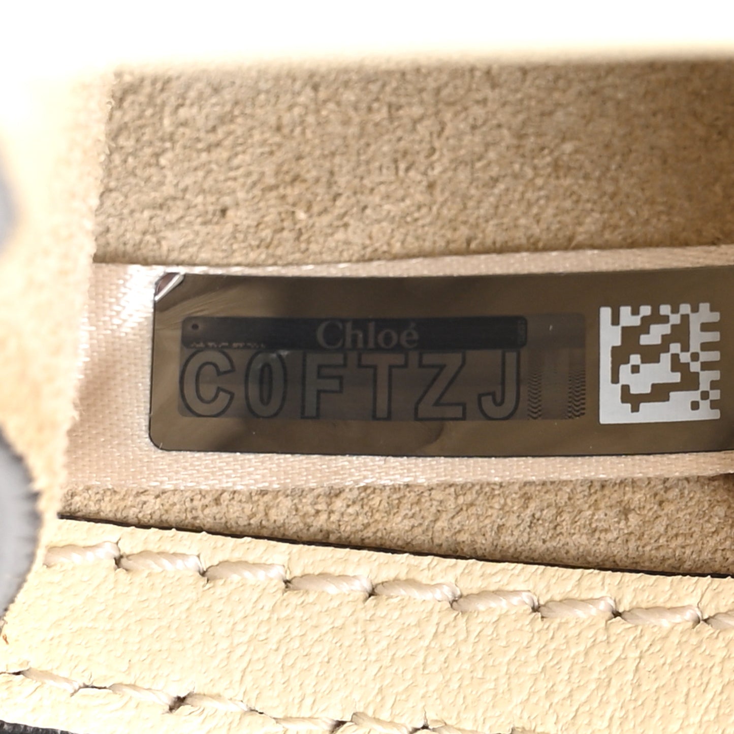 Calfskin Suede Medium Nile Bracelet Bag Off White