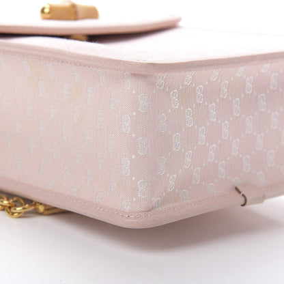 Gucci Monogram Bamboo Chain Shoulder Bag Light Pink 9 of 14