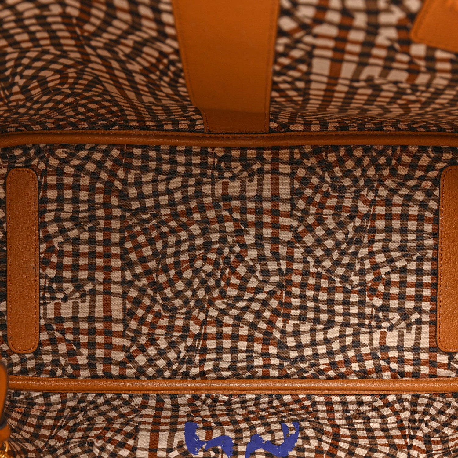 MCM Visetos Medium Liz Reversible Shopper Tote Cognac 9 of 22