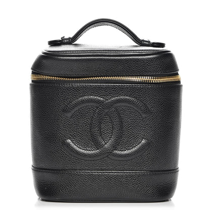 Chanel Caviar Cosmetic Vanity Bag Black 1 of 8