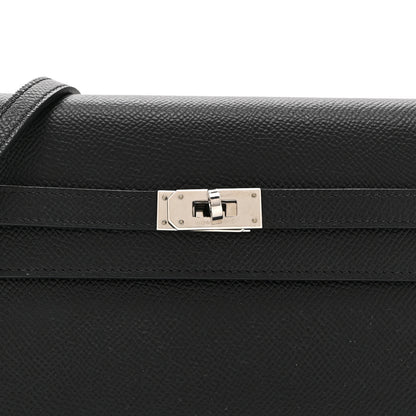 Hermes Epsom Kelly Wallet To Go Black 9 of 12