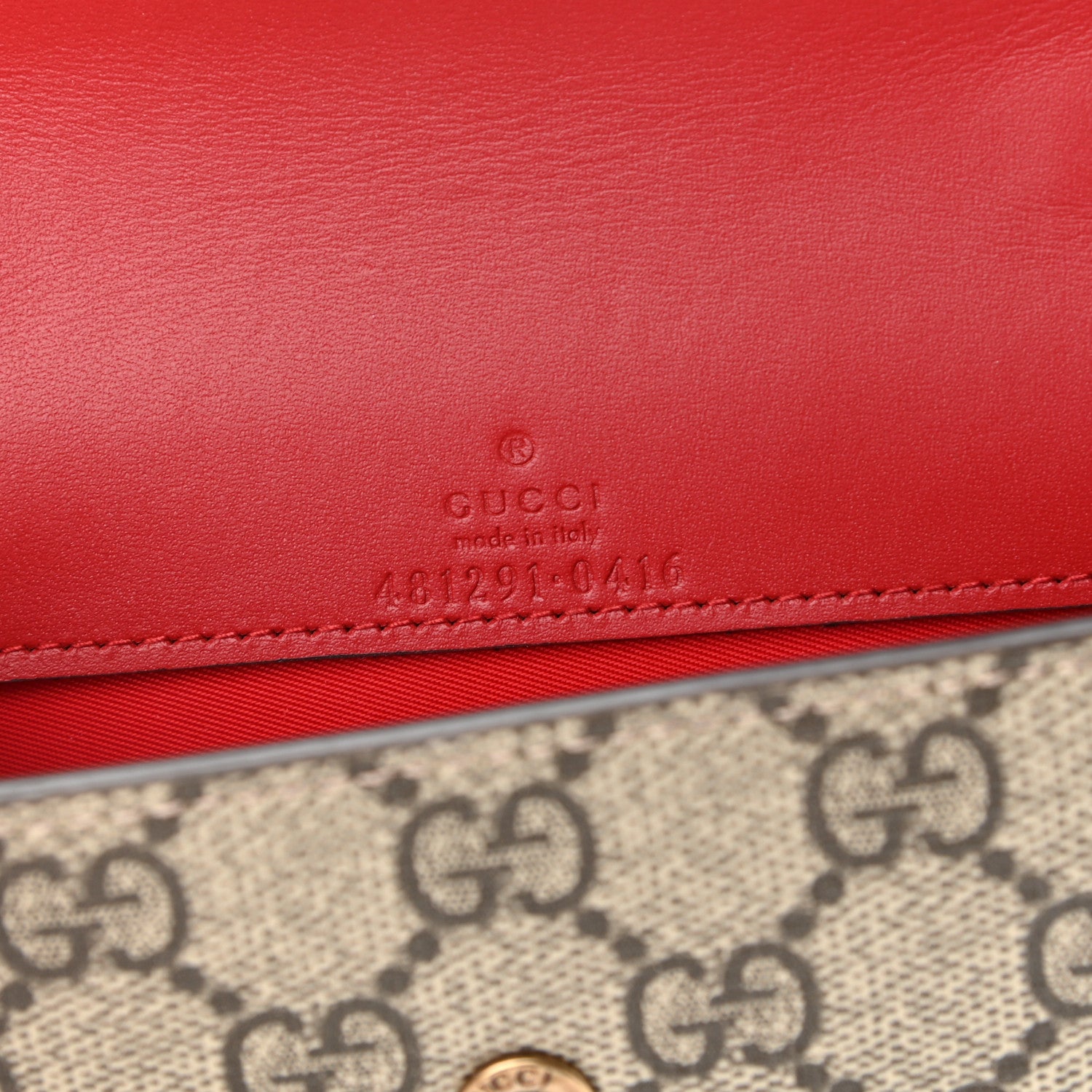 Gucci GG Supreme Monogram Mini Cherry Chain Bag 5 of 9