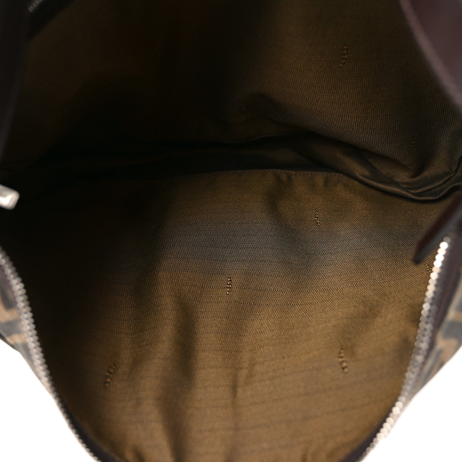 Fendi Zucca Zipped Baguette Tobacco 5 of 9