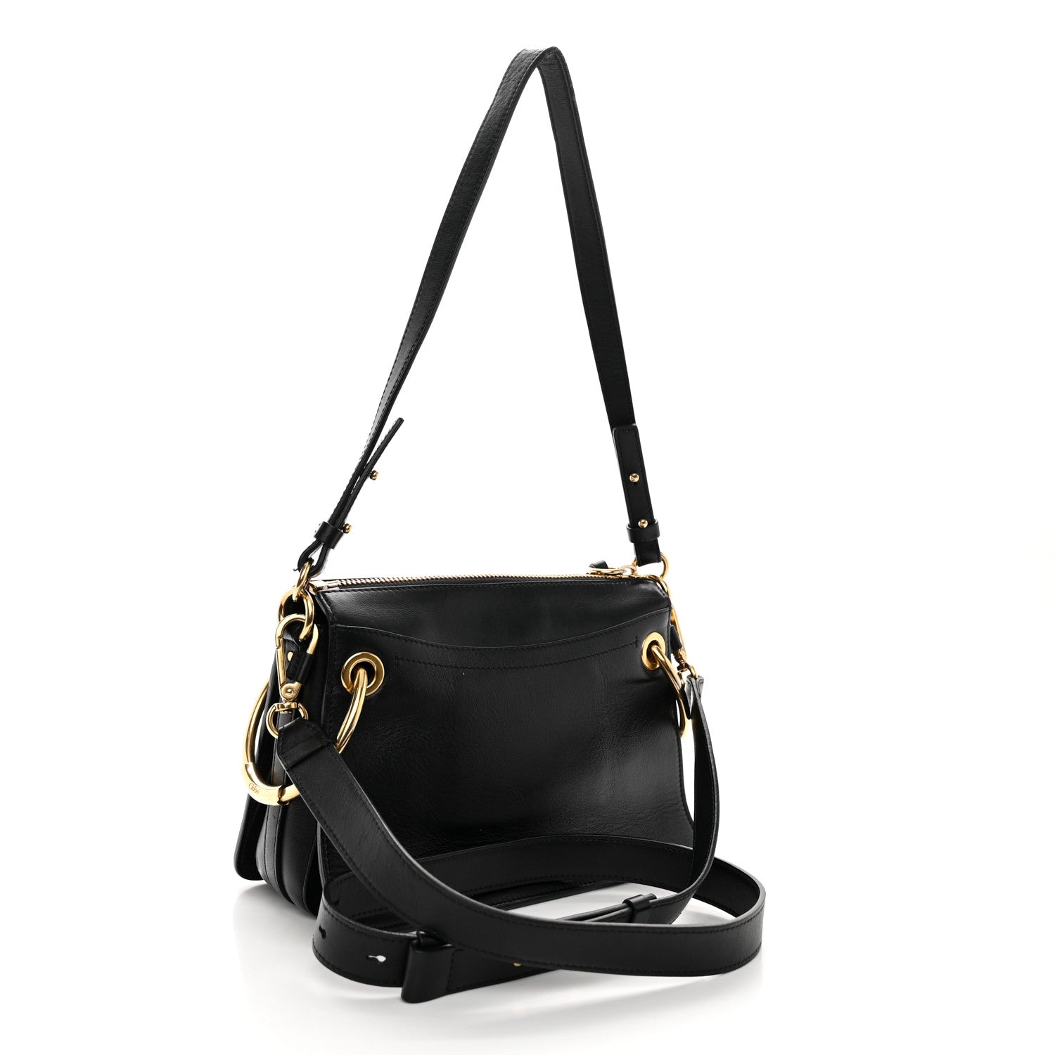 Chloe Calfskin Suede Small Roy Bag Black 3 of 14