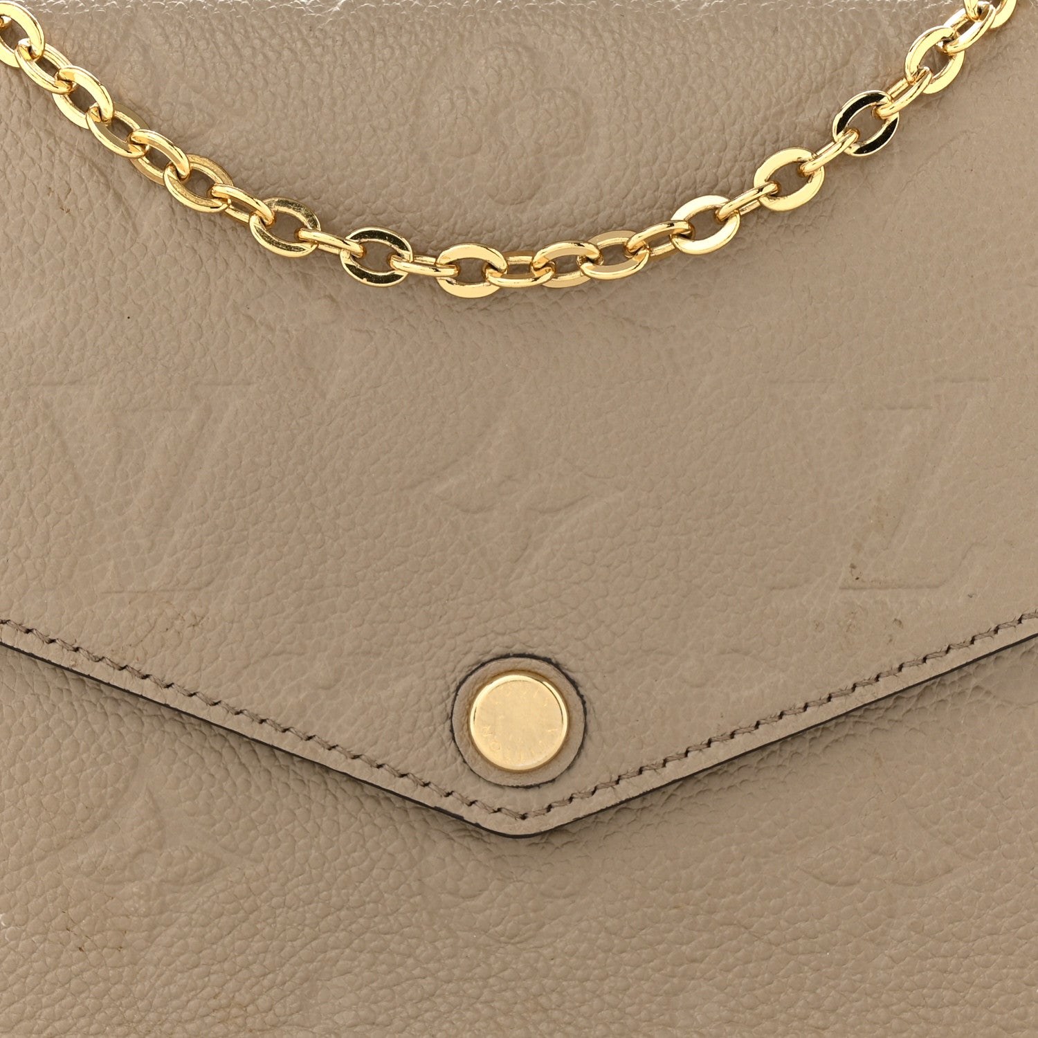Louis Vuitton Empreinte Pochette Felicie Chain Wallet Tourterelle 8 of 11