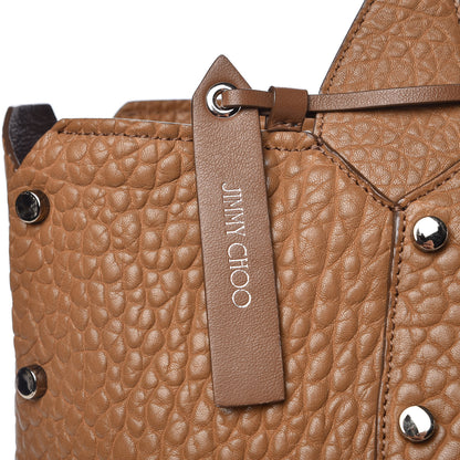 Jimmy Choo Grained Lambskin Studded Lockett Shopper Tote Tan 8 of 16