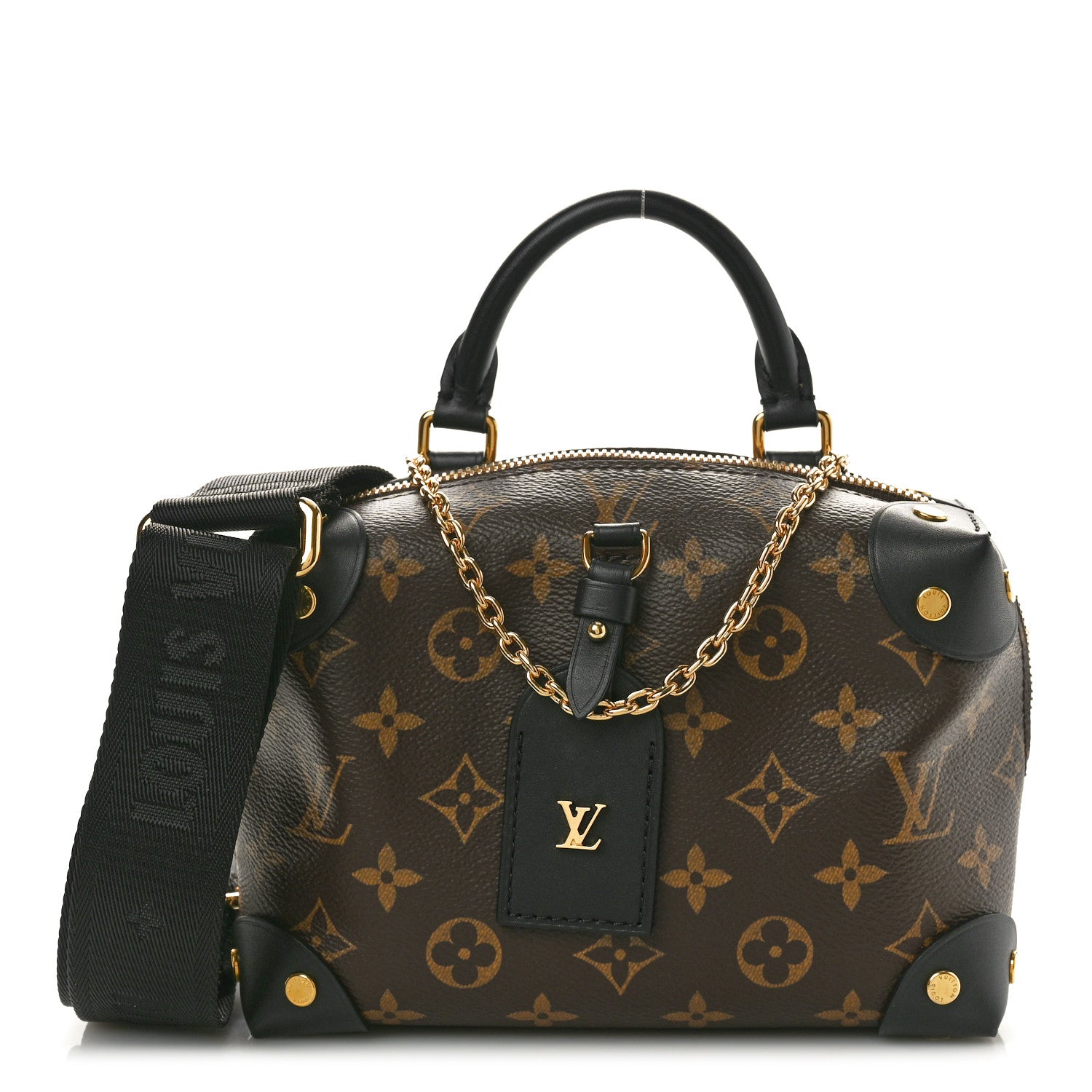 Louis Vuitton Monogram Petite Malle Souple Black 1 of 9