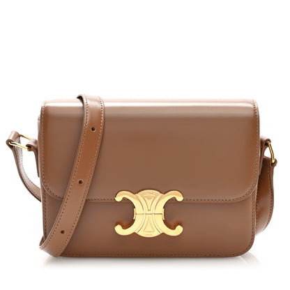 Celine Shiny Calfskin Teen Triomphe Bronze 1 of 9