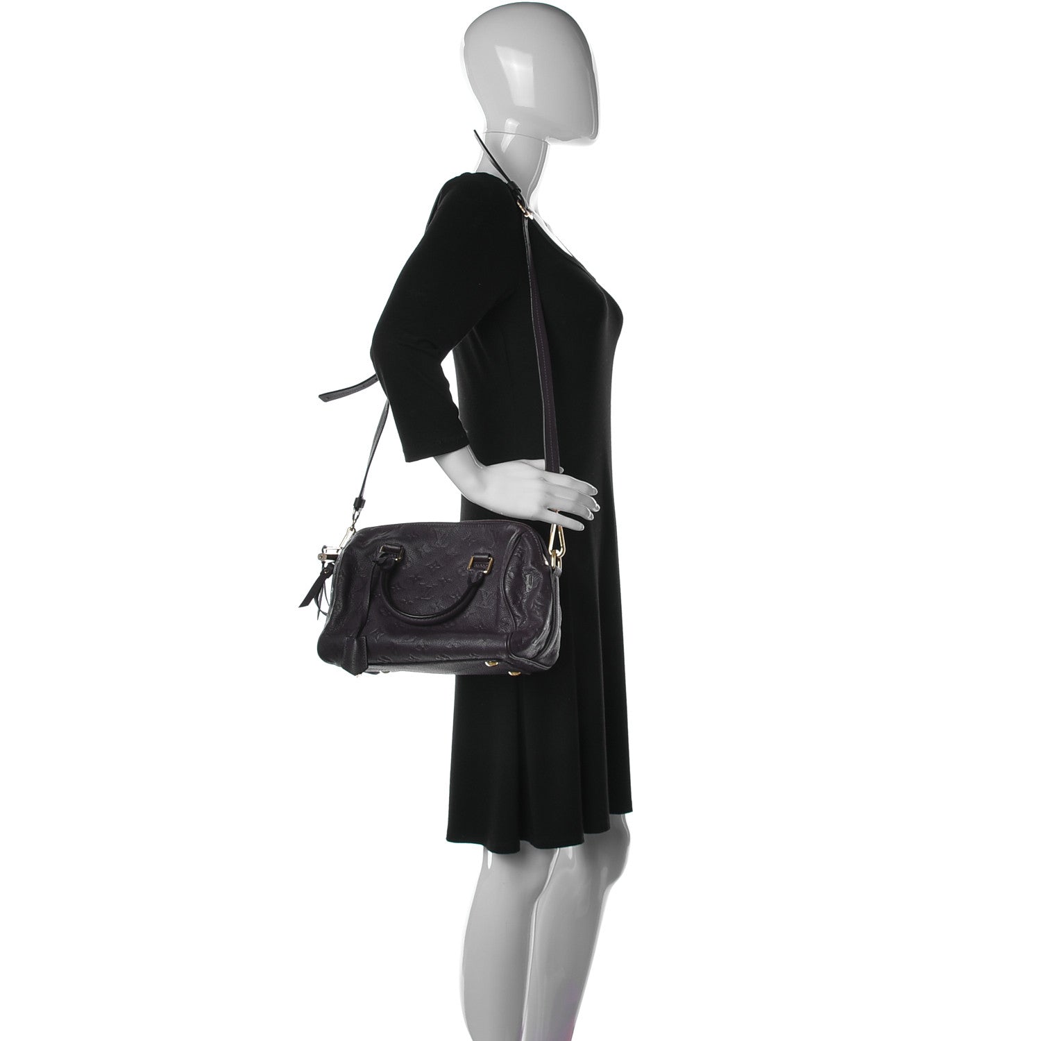 Louis Vuitton Empreinte Speedy Bandouliere 25 Chocolate 2 of 15