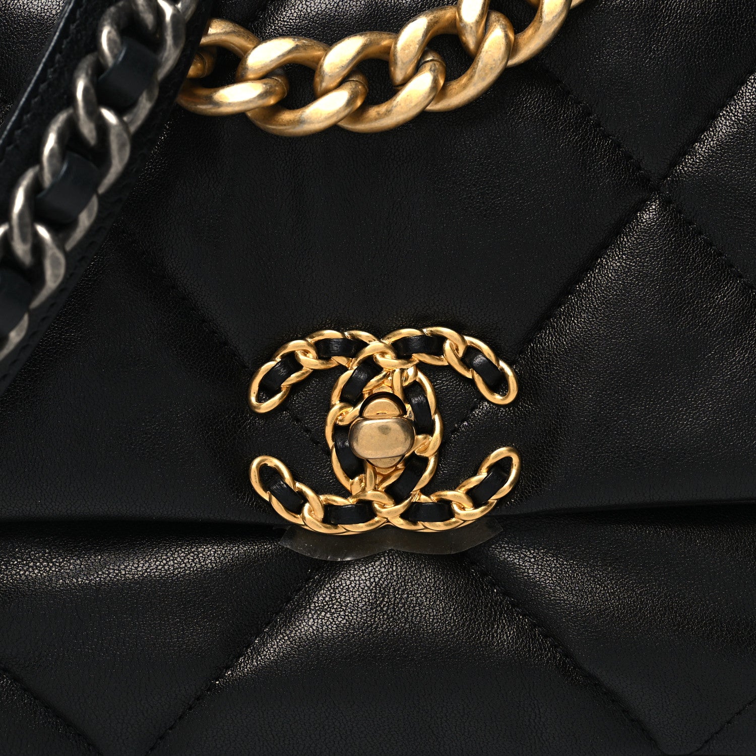 Chanel Lambskin Quilted Medium Chanel 19 Flap Black 8 of 10