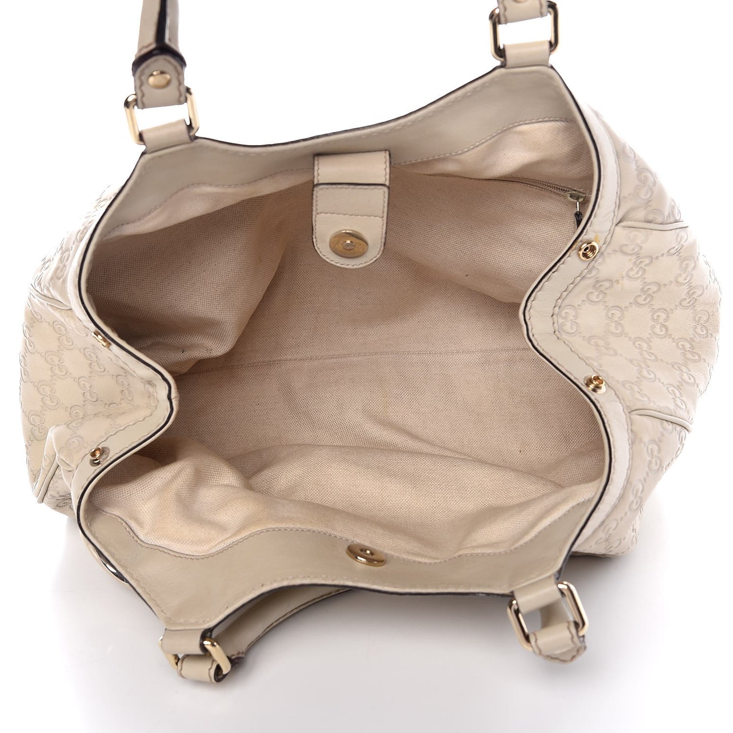 Guccissima Medium Sukey Tote Mystic White
