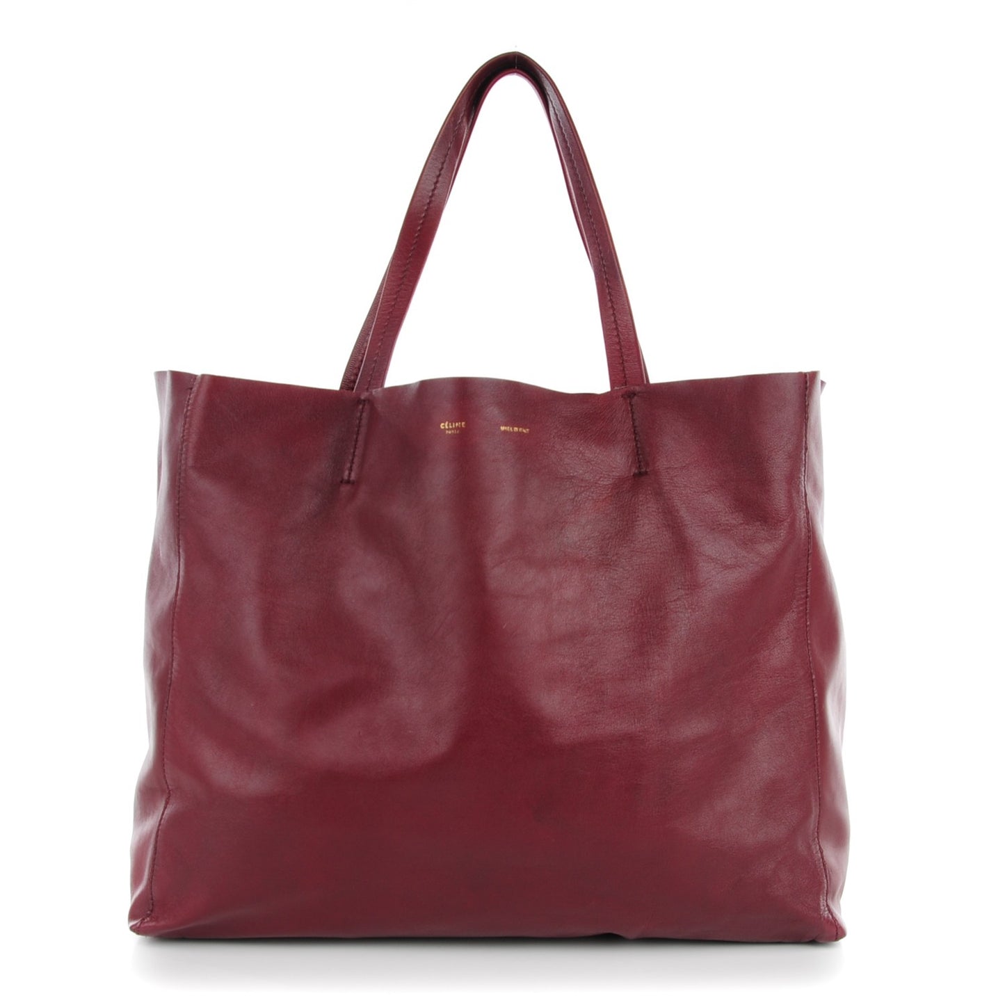Lambskin Medium Horizontal Cabas Rust