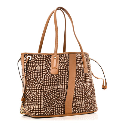 MCM Visetos Medium Liz Reversible Shopper Tote Cognac 5 of 15