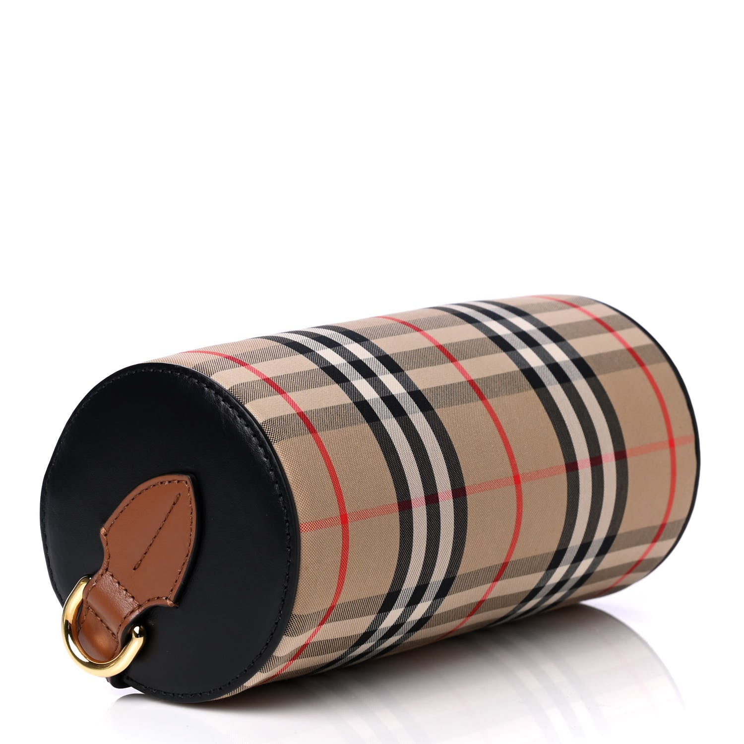 Burberry Vintage Check Calfskin Barrel Bag Archive Beige 3 of 4