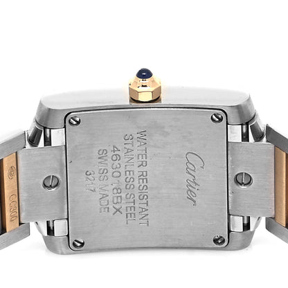 Cartier Stainless Steel 18K Yellow Gold 20mm Tank Francaise Quartz Watch 4 of 5