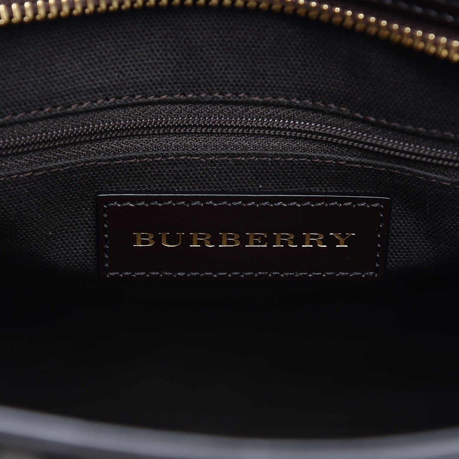 Burberry Haymarket Check Medium Minford Portrait Tote Chocolate 10 of 10