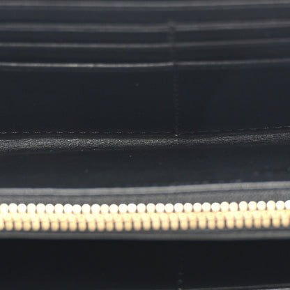 Burberry Haymarket Check Large Ziggy Zip Around Wallet Black 5 of 10
