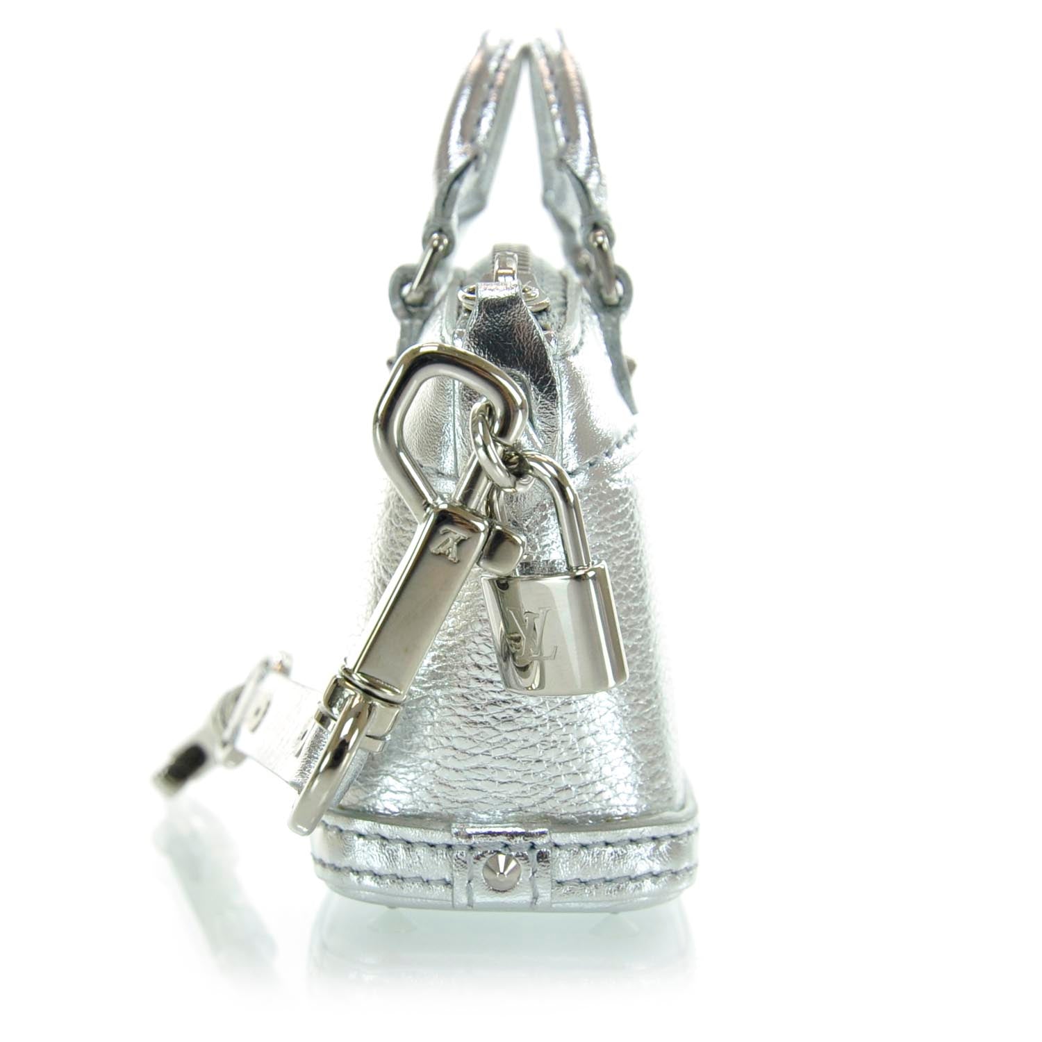 Louis Vuitton Suhali Mini Lockit Bag Charm Silver 3 of 7