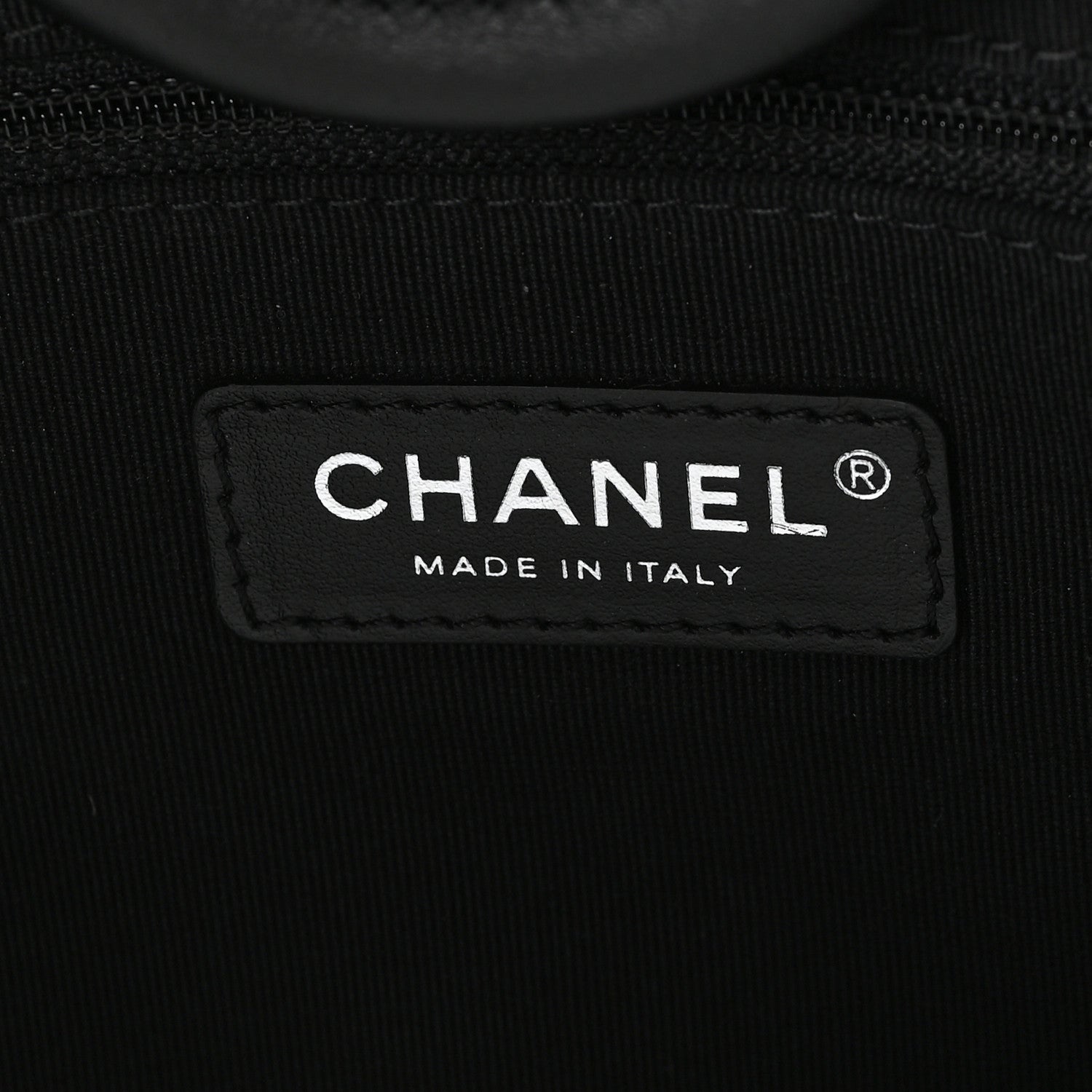 Chanel Canvas Calfskin Striped Medium Deauville Tote Black White 7 of 11