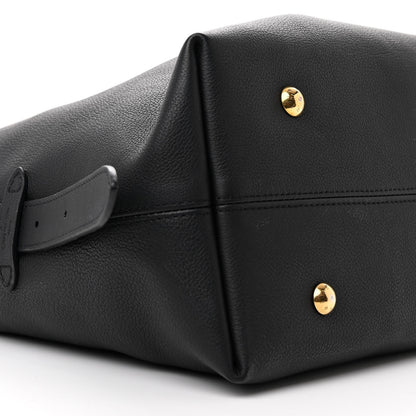 Louis Vuitton Grained Calfskin Low Key Hobo MM Black 10 of 11