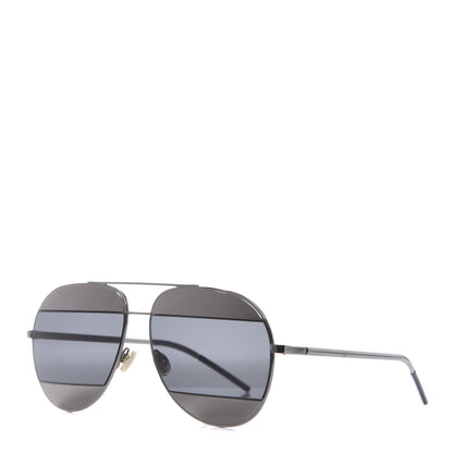 Christian Dior Split 1 Aviator Sunglasses Silver 1 of 7