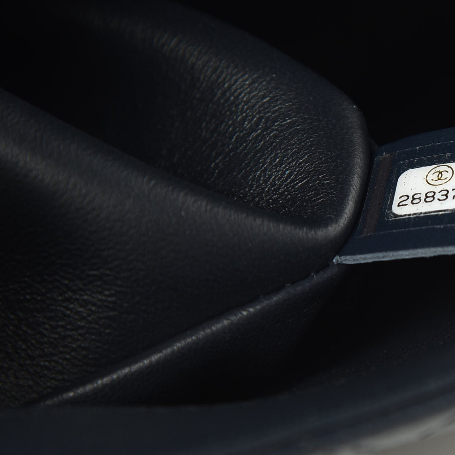 Lambskin Quilted Easy Carry Flap Navy