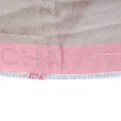 Chanel Cashmere Silk Diamond Logo Scarf 4 of 6